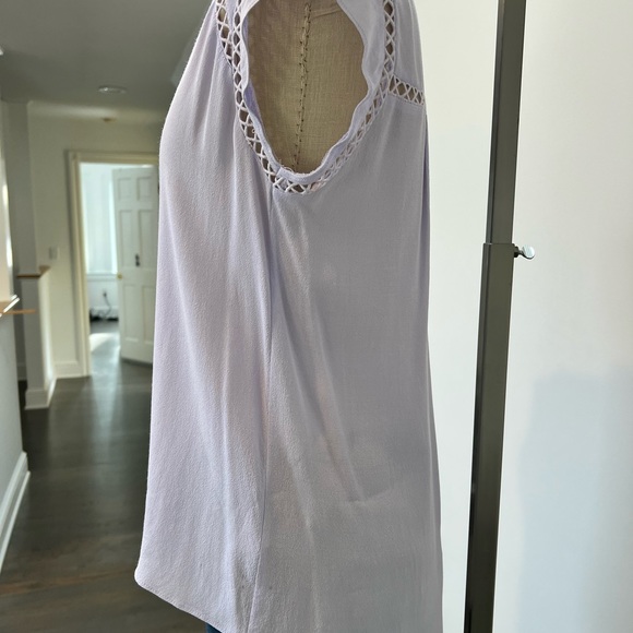 Lavender Rebecca Taylor Top-Rayon - Picture 3 of 7